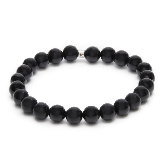 Vackert armband i svart obsidian - "Energie"